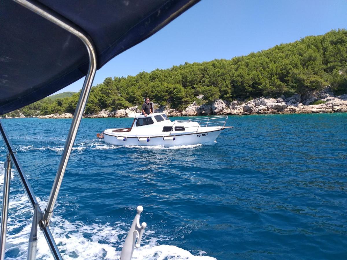 Familien Ferienhaus Vir Croatia 150M Strand Restaurant Einkaufen Exteriér fotografie